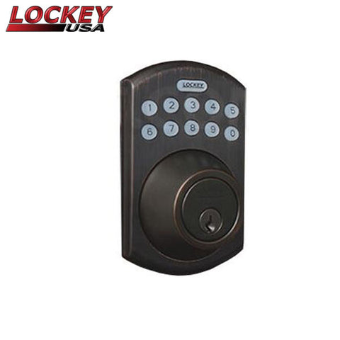 Lockey - EB915 - Electronic Bluetooth Keypad Deadbolt - Multi Combination w/ Key Override - Keyless - Optional Finish - UHS Hardware Lockey - EB915 - Electronic Bluetooth Keypad Deadbolt - Multi Combination w/ Key Override - Keyless - Optional Finish - UHS Hardware