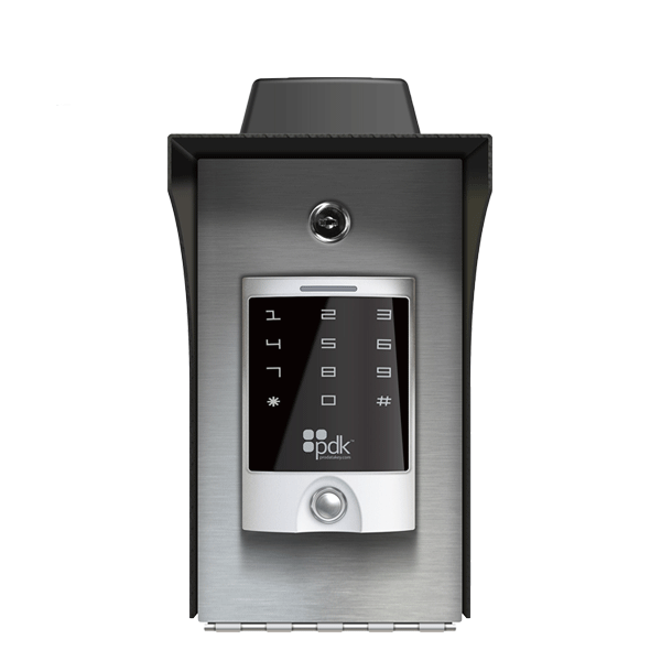 PDK - Pedestal IO - Outdoor Pedestal Mount Enclosure - with Pre-Installed Single Gang Reader (Ethernet) - UHS Hardware