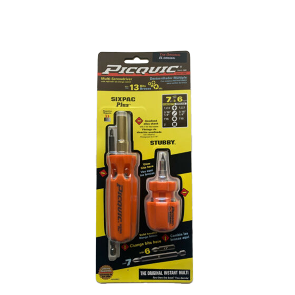 PICQUIC - SixPac Plus and Stubby 88911 - With Multiple Bits - UHS Hardware