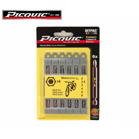 PICQUIC - Bitpac 95001 - Allen Set - 7/64, 1/8, 9/64, 5/32, 3/16, 7/32 - UHS Hardware PICQUIC - Bitpac 95001 - Allen Set - 7/64, 1/8, 9/64, 5/32, 3/16, 7/32 - UHS Hardware