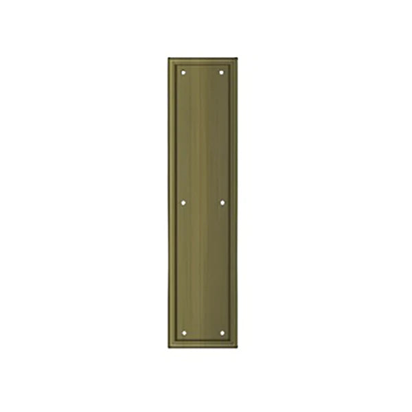 Deltana - Framed Push Plate - Heavy Duty - 3 1/2" x 15" - Optional Finish