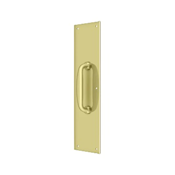 Deltana - Push Plate w/ Handle 3-1/2" x 15" - 5-1/4 Handle" - Optional Finish
