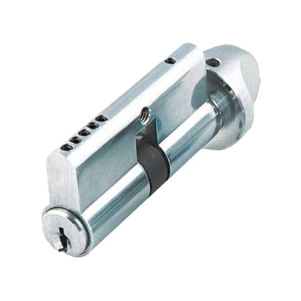 GMS Profile Cylinder - Double Sided w/ Thumb Turn & Key - US26D - Satin Chrome - UHS Hardware GMS Profile Cylinder - Double Sided w/ Thumb Turn & Key - US26D - Satin Chrome - UHS Hardware