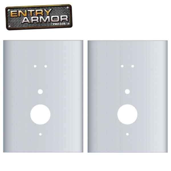 Entry Armor - Cylindrical Flat Plates for Kaba E-Plex 2000 Series - Set Of 2 - UHS Hardware Entry Armor - Cylindrical Flat Plates for Kaba E-Plex 2000 Series - Set Of 2 - UHS Hardware