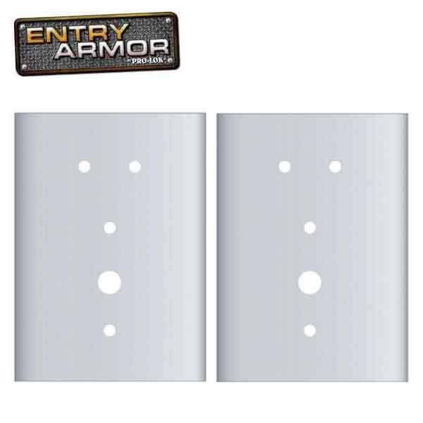 Entry Armor - Mortise Flat Plates for Kaba E-Plex 2000 Series - Set Of 2 - UHS Hardware Entry Armor - Mortise Flat Plates for Kaba E-Plex 2000 Series - Set Of 2 - UHS Hardware