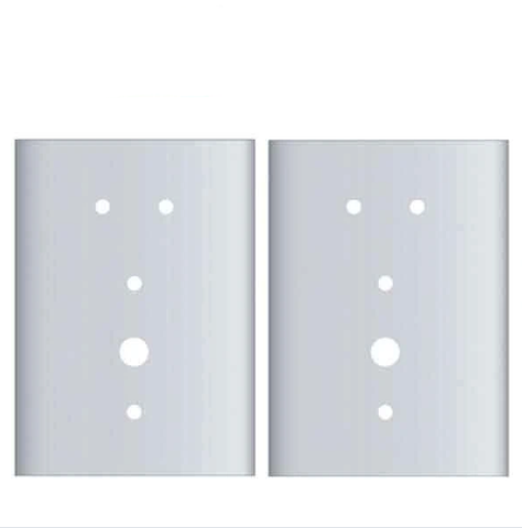 Entry Armor - Mortise Flat Plates for Kaba E-Plex 2000 Series - Set Of 2 - UHS Hardware Entry Armor - Mortise Flat Plates for Kaba E-Plex 2000 Series - Set Of 2 - UHS Hardware