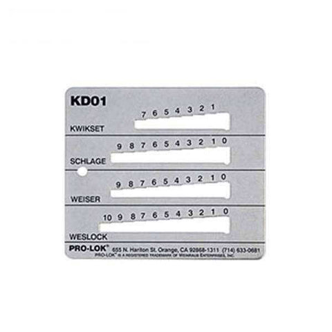 Pro-Lok - KD01 Key Decoder - KW1 - SC1 - WK1 - WE1 - UHS Hardware Pro-Lok - KD01 Key Decoder - KW1 - SC1 - WK1 - WE1 - UHS Hardware