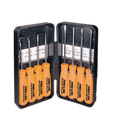 Pro-Lok - 8pc Mini Pick & Driver Tool Set in Case - UHS Hardware Pro-Lok - 8pc Mini Pick & Driver Tool Set in Case - UHS Hardware