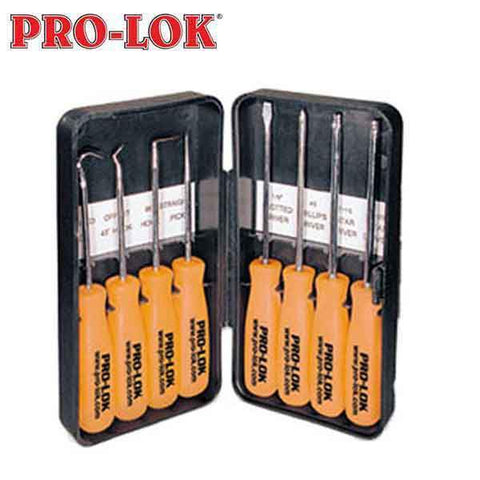 Pro-Lok - 8pc Mini Pick & Driver Tool Set in Case - UHS Hardware Pro-Lok - 8pc Mini Pick & Driver Tool Set in Case - UHS Hardware