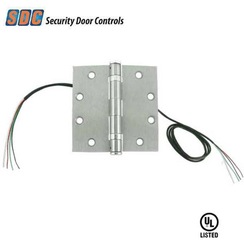 SDC - PTH-2+4Q - Energy Transfer Hinge - 6 Conductor - (x2) 18 AWG (x4) 28 AWG - 16 Amp Inrush - 626 - Dull Chrome - UHS Hardware SDC - PTH-2+4Q - Energy Transfer Hinge - 6 Conductor - (x2) 18 AWG (x4) 28 AWG - 16 Amp Inrush - 626 - Dull Chrome - UHS Hardware