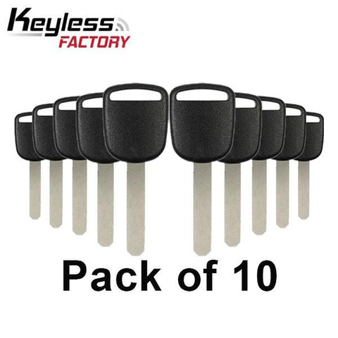 2003-2006 Honda HO01 Transponder Key (Bundle of 10 Pack) - UHS Hardware 2003-2006 Honda HO01 Transponder Key (Bundle of 10 Pack) - UHS Hardware