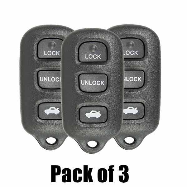 1998-2008 Toyota / 4-Button Keyless Entry Remote / GQ43VT14T / R-TOY-14T4 (BUNDLE OF 3) - UHS Hardware 1998-2008 Toyota / 4-Button Keyless Entry Remote / GQ43VT14T / R-TOY-14T4 (BUNDLE OF 3) - UHS Hardware