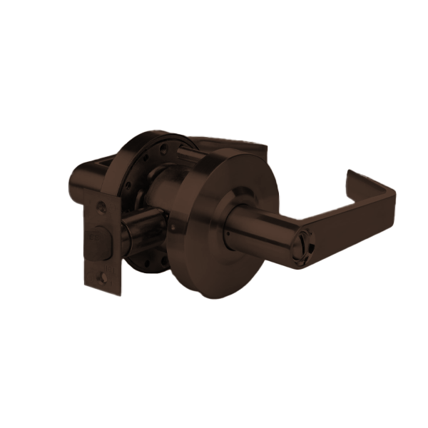 TELL - CL102068 - Standard Duty Cylindrical Leverset - Oil Rubbed Bronze - 2-3/4" Backset - Grade 2 - Privacy