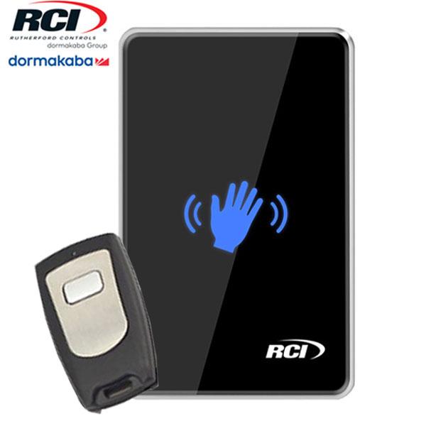 RCI 910TC Touchless Switch For The Activation Of Automatic Doors - w/ Receiver Module & Remote Transmitter (KIT) - UHS Hardware RCI 910TC Touchless Switch For The Activation Of Automatic Doors - w/ Receiver Module & Remote Transmitter (KIT) - UHS Hardware