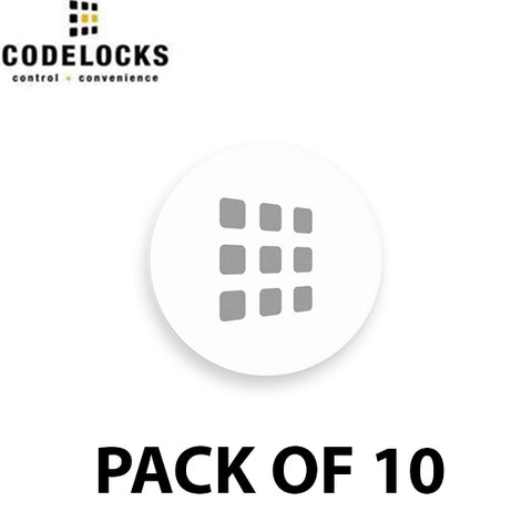 CodeLocks - 1" RFID Smart Stickers - MIFARE - 13.56MHz (Pack of 10) - UHS Hardware CodeLocks - 1" RFID Smart Stickers - MIFARE - 13.56MHz (Pack of 10) - UHS Hardware