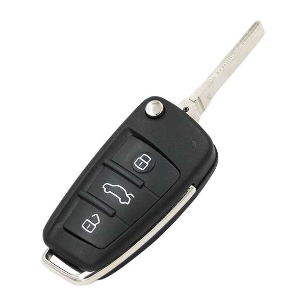 2006-2015 Audi / 3-Button Flip Key / PN: 0657660023S/ IYZ 3314 (RFK-AUD-Q78E) - UHS Hardware 2006-2015 Audi / 3-Button Flip Key / PN: 0657660023S/ IYZ 3314 (RFK-AUD-Q78E) - UHS Hardware