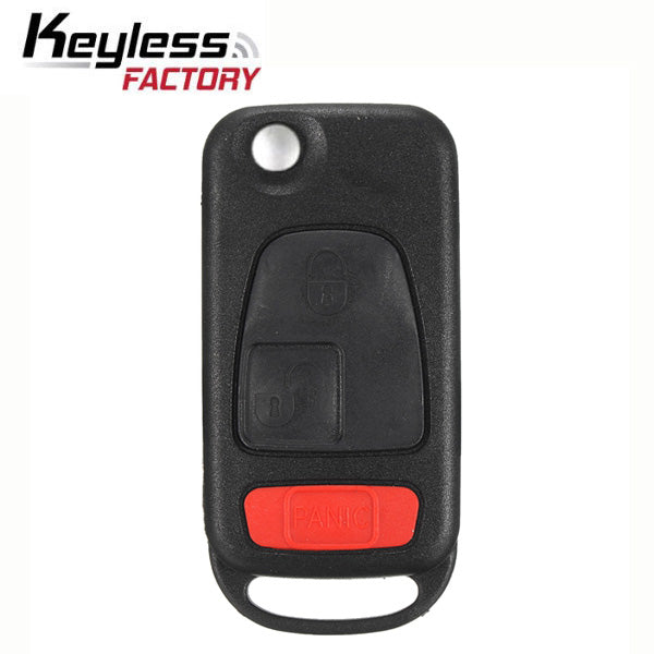 1996-2008 Mercedes SLK Chrysler Crossfire / 3-Button Flip Key / HU64 / PCF7935 44 Chip for KR55 Key Maker (RFK-MB-001) - UHS Hardware 1996-2008 Mercedes SLK Chrysler Crossfire / 3-Button Flip Key / HU64 / PCF7935 44 Chip for KR55 Key Maker (RFK-MB-001) - UHS Hardware