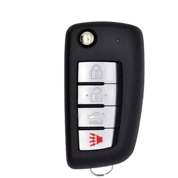 2002-2017 Nissan Infiniti / 4-Button Flip Key / NI04 / NEW STYLE / KBRASTU15 / (RFK-NI04) - UHS Hardware 2002-2017 Nissan Infiniti / 4-Button Flip Key / NI04 / NEW STYLE / KBRASTU15 / (RFK-NI04) - UHS Hardware