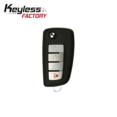2002-2017 Nissan Infiniti / 4-Button Flip Key / NI04 / NEW STYLE / KBRASTU15 / (RFK-NI04) - UHS Hardware 2002-2017 Nissan Infiniti / 4-Button Flip Key / NI04 / NEW STYLE / KBRASTU15 / (RFK-NI04) - UHS Hardware