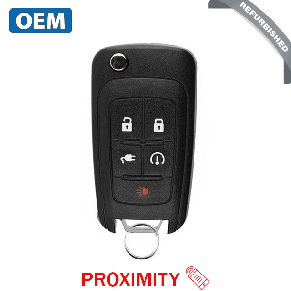 2011-2015 Chevrolet Volt / 5-Button Flip Key w/ Plug-In / PN: 22923862 / OHT05918179 / PEPS (OEM Refurb) - UHS Hardware 2011-2015 Chevrolet Volt / 5-Button Flip Key w/ Plug-In / PN: 22923862 / OHT05918179 / PEPS (OEM Refurb) - UHS Hardware
