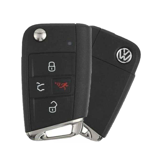 2015-2019 Volkswagen Golf GTI / 4-Button Flip Key / PN: 5G0 959 752 BE / NBGFS12P01/ HU66 / KESSY (OEM) - UHS Hardware 2015-2019 Volkswagen Golf GTI / 4-Button Flip Key / PN: 5G0 959 752 BE / NBGFS12P01/ HU66 / KESSY (OEM) - UHS Hardware