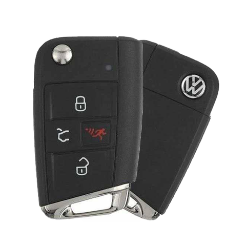 2015-2019 Volkswagen Golf GTI / 4-Button Flip Key / PN: 5G0 959 752 BE / NBGFS12P01/ HU66 / KESSY (OEM) - UHS Hardware 2015-2019 Volkswagen Golf GTI / 4-Button Flip Key / PN: 5G0 959 752 BE / NBGFS12P01/ HU66 / KESSY (OEM) - UHS Hardware