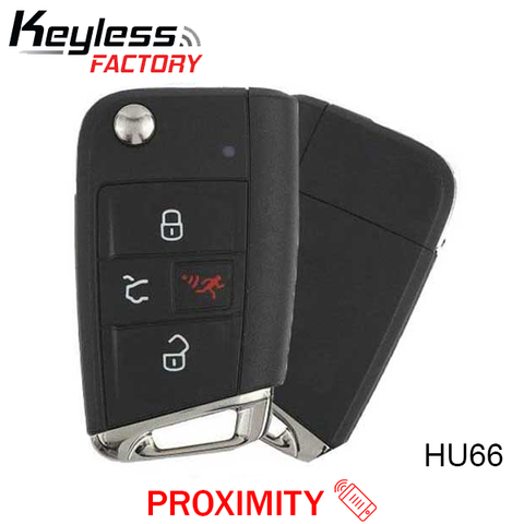 2015-2019 Volkswagen Golf GTI / 4-Button Flip Key / PN: 5G0 959 752 BE / NBGFS12P01/ HU66 / KESSY (AFTERMARKET) - UHS Hardware 2015-2019 Volkswagen Golf GTI / 4-Button Flip Key / PN: 5G0 959 752 BE / NBGFS12P01/ HU66 / KESSY (AFTERMARKET) - UHS Hardware