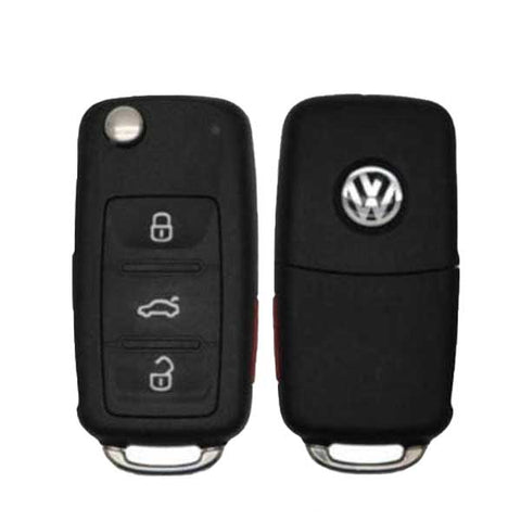 2011-2016 Volkswagen / 4-Button Flip Key / 5K0837202AK / NBG010206T (OEM Refurb) - UHS Hardware 2011-2016 Volkswagen / 4-Button Flip Key / 5K0837202AK / NBG010206T (OEM Refurb) - UHS Hardware