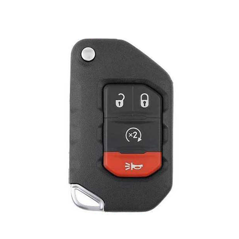 2018-2021 Jeep Wrangler Gladiator / 4-Button Smart Flip Key / PN: 68416784AA / OHT1130261 / SIP22 (AFTERMARKET) - UHS Hardware 2018-2021 Jeep Wrangler Gladiator / 4-Button Smart Flip Key / PN: 68416784AA / OHT1130261 / SIP22 (AFTERMARKET) - UHS Hardware