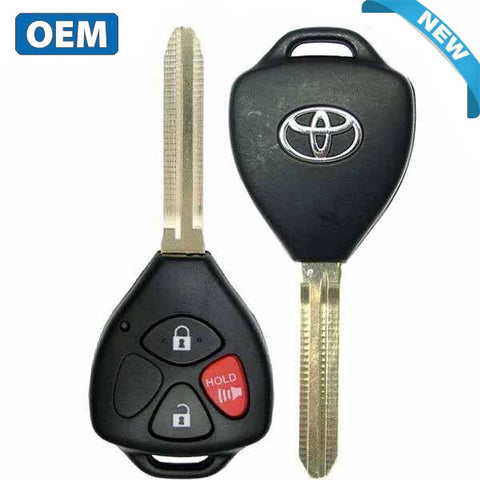 2015-2018 Toyota Yaris / 3-Button Remote Head Key / PN: 89070-52G50 / HYQ12BBY (H Chip) (OEM) - UHS Hardware 2015-2018 Toyota Yaris / 3-Button Remote Head Key / PN: 89070-52G50 / HYQ12BBY (H Chip) (OEM) - UHS Hardware