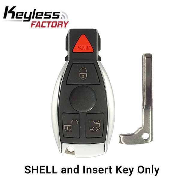 1997-2014 Mercedes Benz 4-Button Smart Key SHELLfor IYZ-3312 - UHS Hardware 1997-2014 Mercedes Benz 4-Button Smart Key SHELLfor IYZ-3312 - UHS Hardware