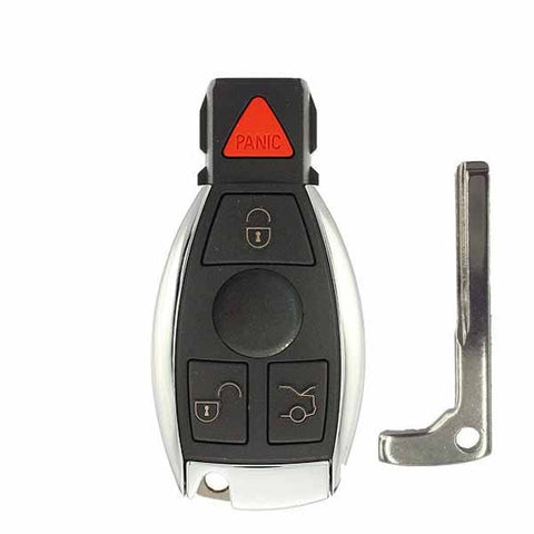 1997-2014 Mercedes Benz 4-Button Smart Key SHELLfor IYZ-3312 - UHS Hardware 1997-2014 Mercedes Benz 4-Button Smart Key SHELLfor IYZ-3312 - UHS Hardware