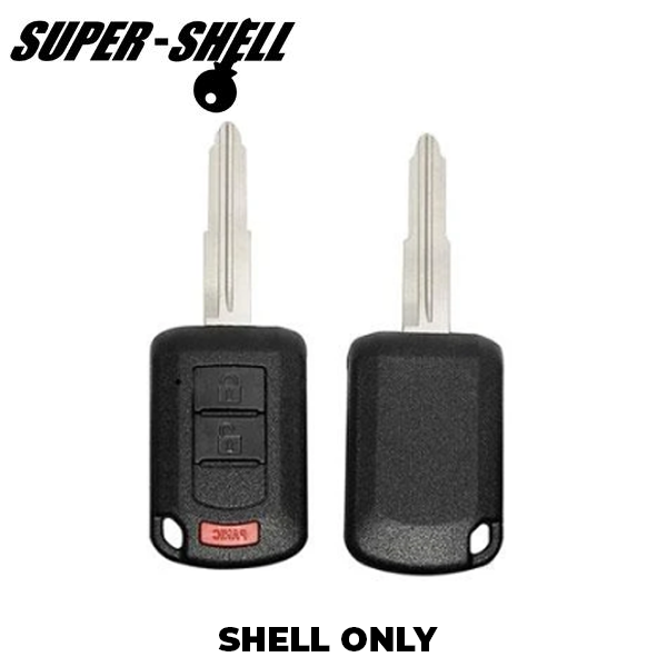 2016-2018 Mitsubishi / 3-Button Remote Head Key Shell / MIT3 / OUCJ166N (RHS-MIT-010) - UHS Hardware 2016-2018 Mitsubishi / 3-Button Remote Head Key Shell / MIT3 / OUCJ166N (RHS-MIT-010) - UHS Hardware