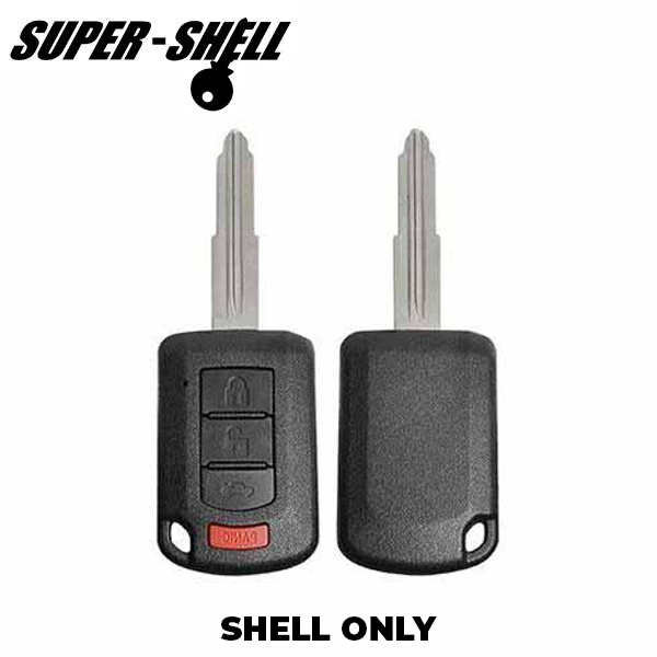 2016-2018 Mitsubishi / 4-Button Remote Head Key Shell / MIT3 / OUCJ166N (RHS-MIT-011) - UHS Hardware 2016-2018 Mitsubishi / 4-Button Remote Head Key Shell / MIT3 / OUCJ166N (RHS-MIT-011) - UHS Hardware