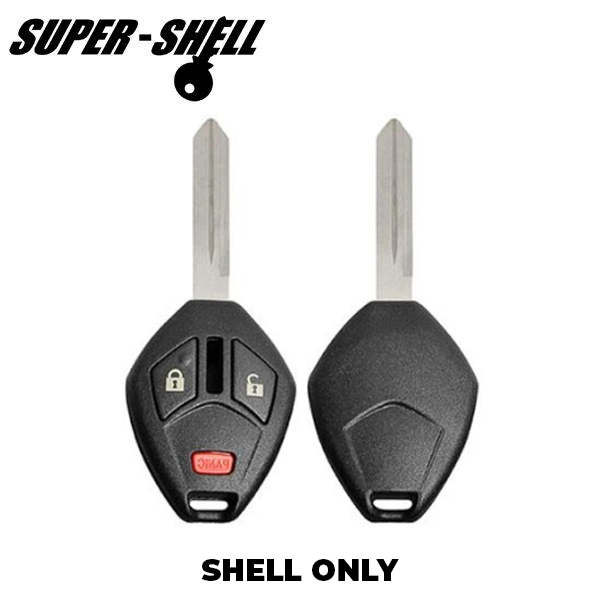 2006-2007 Mitsubishi / 3-Button Remote Head Key Shell / MIT6 / OUCG8D-620M-A (RHS-MIT-017) - UHS Hardware 2006-2007 Mitsubishi / 3-Button Remote Head Key Shell / MIT6 / OUCG8D-620M-A (RHS-MIT-017) - UHS Hardware
