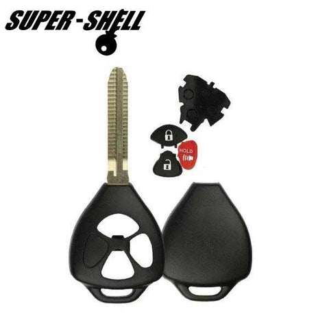 2005-2014 Toyota / Pontiac / Scion / 3-Button Remote Head Key Shell / TR47 / HYQ12BBY HYQ12BDC (RHS-TOY-137) - UHS Hardware 2005-2014 Toyota / Pontiac / Scion / 3-Button Remote Head Key Shell / TR47 / HYQ12BBY HYQ12BDC (RHS-TOY-137) - UHS Hardware