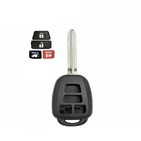 2013-2018 Toyota RAV4 / 4-Button Remote Head Key SHELL / (AFTERMARKET) - UHS Hardware 2013-2018 Toyota RAV4 / 4-Button Remote Head Key SHELL / (AFTERMARKET) - UHS Hardware