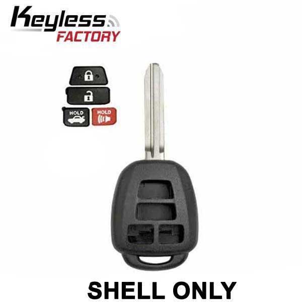 2012-2014 Toyota Camry - Corolla / 4-Button Remote Head Key SHELL / (AFTERMARKET) - UHS Hardware 2012-2014 Toyota Camry - Corolla / 4-Button Remote Head Key SHELL / (AFTERMARKET) - UHS Hardware