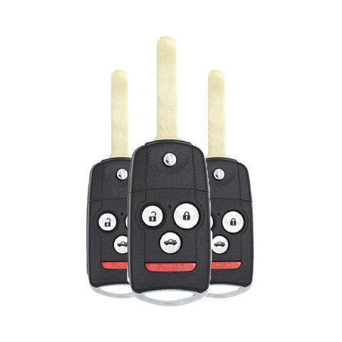 2008-2014 Honda Acura / 4-Button Flip Key / PN: 35113-TL0-A10 / MLBHLIK-1T (Pack of 3) (AFTERMARKET) - UHS Hardware 2008-2014 Honda Acura / 4-Button Flip Key / PN: 35113-TL0-A10 / MLBHLIK-1T (Pack of 3) (AFTERMARKET) - UHS Hardware