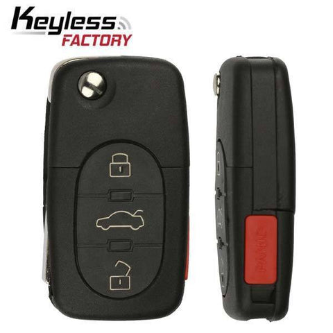 1997-2006 Audi / 4-Button Flip Key / MYT8Z0837231 (RK-AU-231) - UHS Hardware 1997-2006 Audi / 4-Button Flip Key / MYT8Z0837231 (RK-AU-231) - UHS Hardware