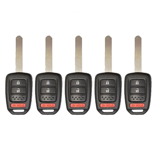 5 x 2013-2019 Honda / 3-Button Remote Head Key / MLBHLIK6-1T (AFTERMARKET) (Pack of 5) - UHS Hardware 5 x 2013-2019 Honda / 3-Button Remote Head Key / MLBHLIK6-1T (AFTERMARKET) (Pack of 5) - UHS Hardware