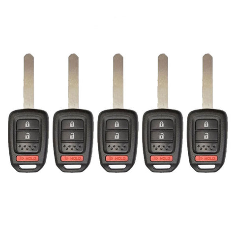 5 x 2013-2019 Honda / 3-Button Remote Head Key / MLBHLIK6-1T (AFTERMARKET) (Pack of 5) - UHS Hardware 5 x 2013-2019 Honda / 3-Button Remote Head Key / MLBHLIK6-1T (AFTERMARKET) (Pack of 5) - UHS Hardware