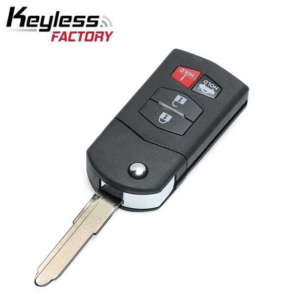 2009-2010 Mazda 6 / 4-Button Flip Key / PN: 4238A-41525 / 5WK43451E (RK-MZ-451-4) - UHS Hardware 2009-2010 Mazda 6 / 4-Button Flip Key / PN: 4238A-41525 / 5WK43451E (RK-MZ-451-4) - UHS Hardware