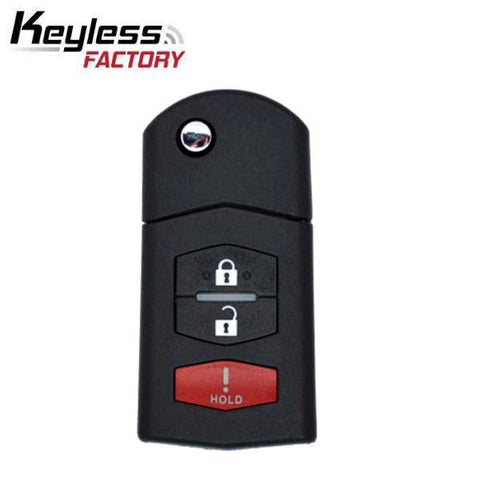 2004-2008 Mazda 6 / RX8 / 3-Button Flip Key / PN: GP7A-67-5RYB / KPU41788 / (RK-MZ-KPU-3) - UHS Hardware 2004-2008 Mazda 6 / RX8 / 3-Button Flip Key / PN: GP7A-67-5RYB / KPU41788 / (RK-MZ-KPU-3) - UHS Hardware