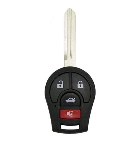 2003-2019 Nissan / 4-Button Remote Head Key / PN: H0561-3AA0B / CWTWB1U751 / (RK-NIS-752) - UHS Hardware 2003-2019 Nissan / 4-Button Remote Head Key / PN: H0561-3AA0B / CWTWB1U751 / (RK-NIS-752) - UHS Hardware