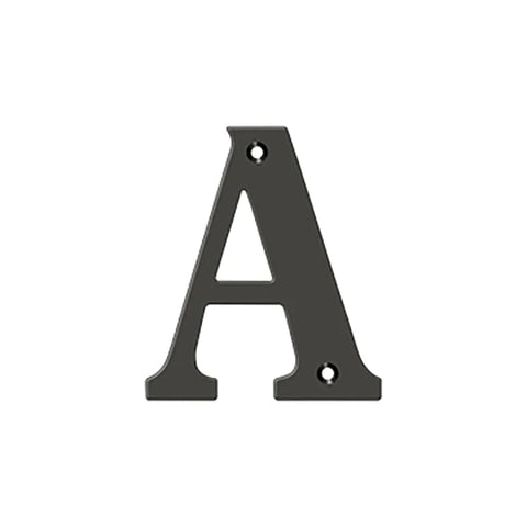 Deltana - 4" Residential Letter A - Optional Finish Deltana - 4" Residential Letter A - Optional Finish