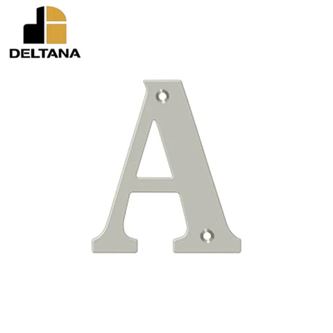 Deltana - 4" Residential Letter A - Optional Finish Deltana - 4" Residential Letter A - Optional Finish