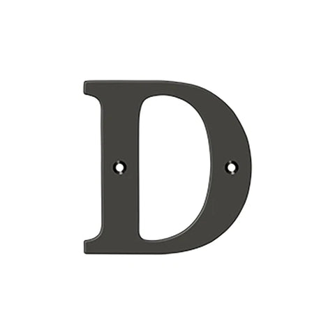 Deltana - 4" Residential Letter D - Optional Finish Deltana - 4" Residential Letter D - Optional Finish