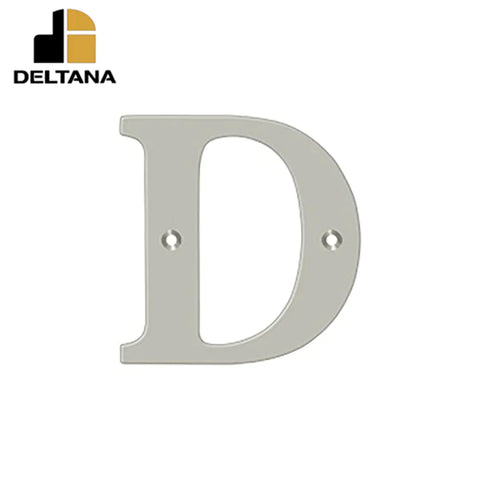 Deltana - 4" Residential Letter D - Optional Finish Deltana - 4" Residential Letter D - Optional Finish