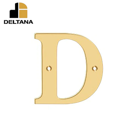 Deltana - 4" Residential Letter D - Optional Finish Deltana - 4" Residential Letter D - Optional Finish